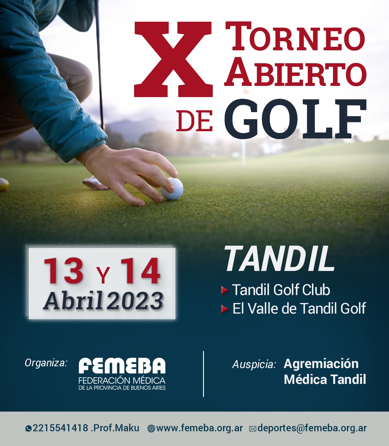 23 nt014 Torneo de Golf Tandil 2023 Flyer