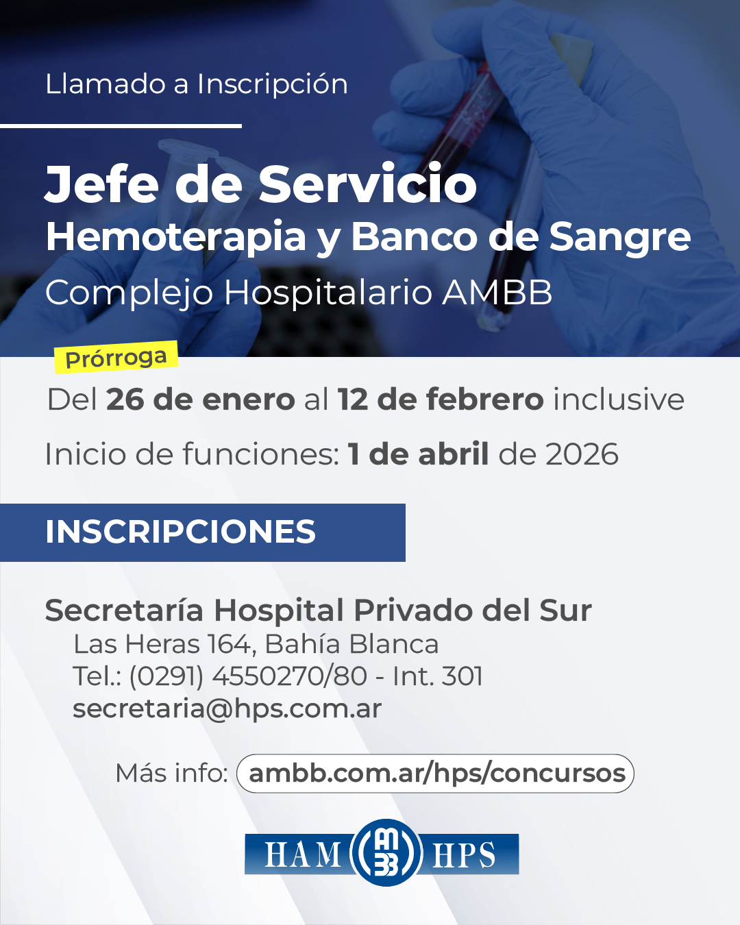 hemoterapia prórroga