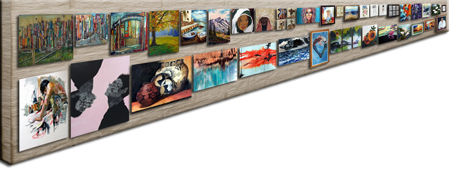 Imagenes de la muestra de arte 2017 en muro